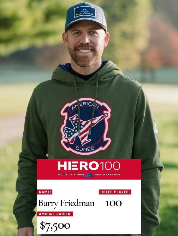 Barry Friedman - HERO100 Golf Marathon Operation UNITY